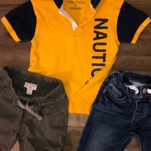 Lot of Boys size 3 T shirt, and pants.